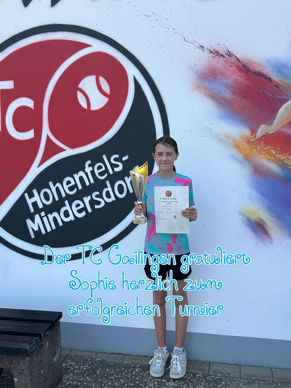 Starker 2. Platz für Sophie beim Hohenfels Junior Cup